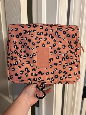 Amazon Leopard Print Hanging Travel Makeup Bag - Pink Black White